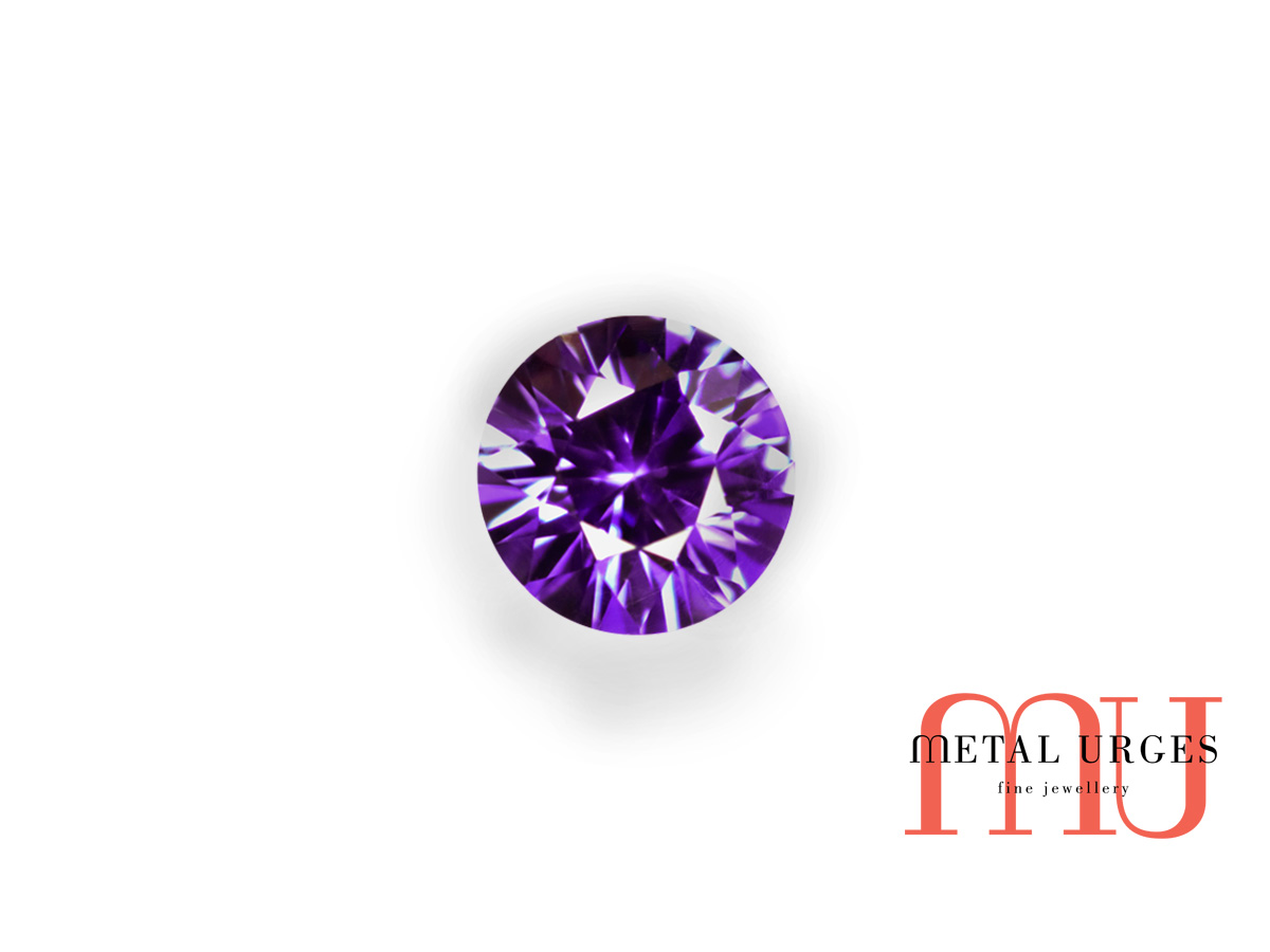 Vivid purple natural sapphire