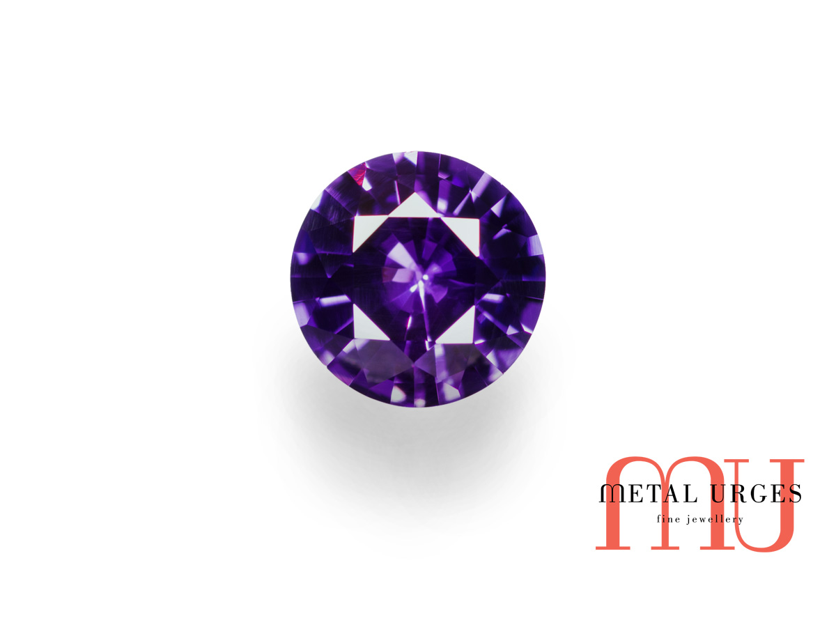 Dark purple sapphire
