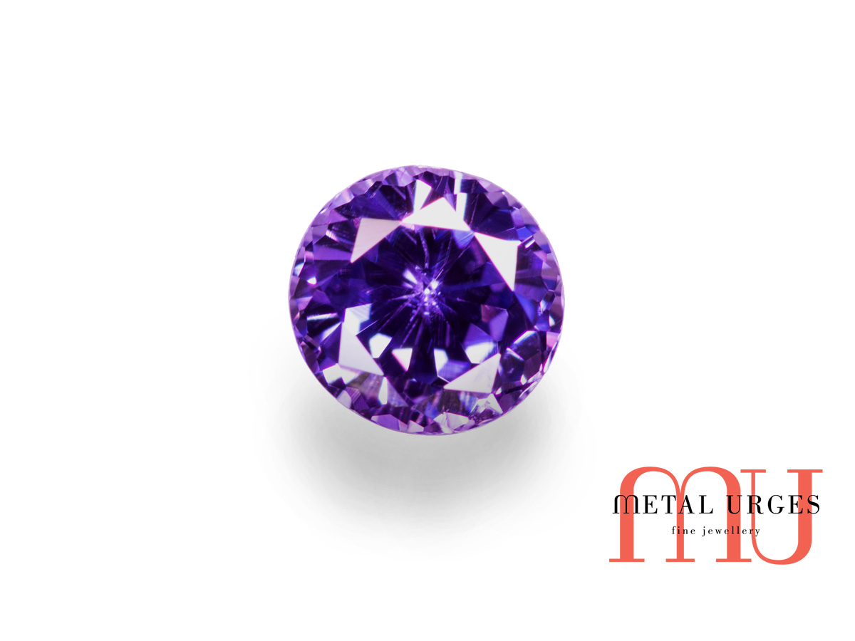 Natural purple sapphire